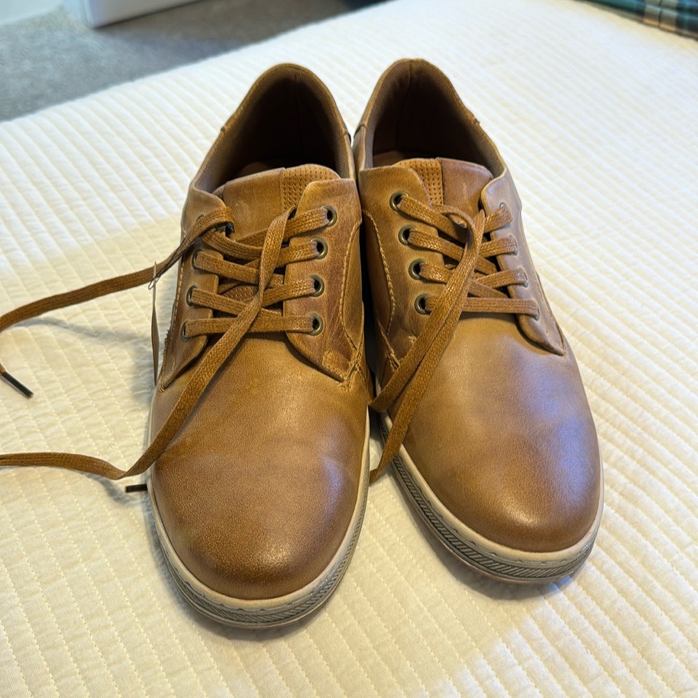 Leather Retro Casual Shoes for Men Breathable Dress Mens Sneakers